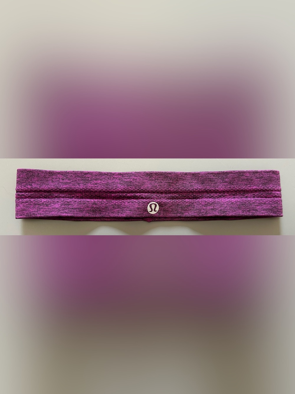 lululemon athletica Plum/Magenta Knit Workout Headband